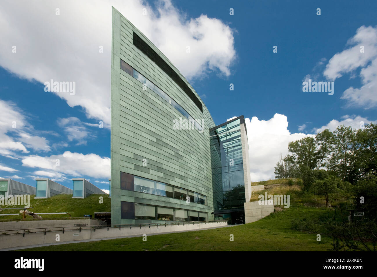 Baltic States, Estonia, Tallinn, Kadriorg Park, View of Kumu art museum Stock Photo