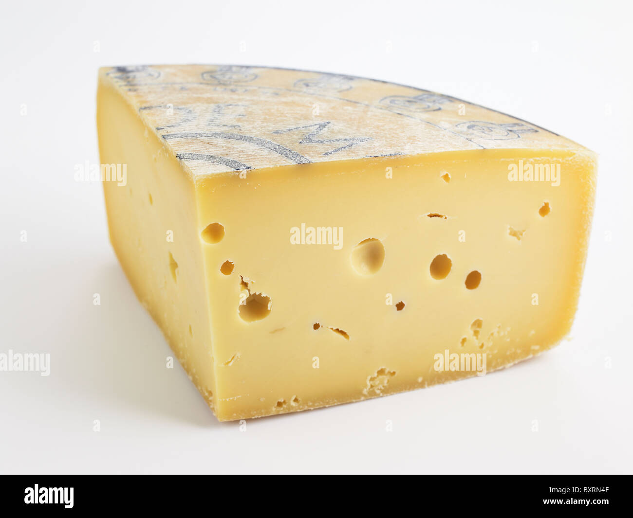 Formai de Mut dell'Alta Val Brembana DOC, Italian cheese, close-up Stock Photo