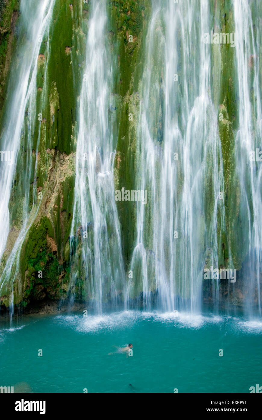 Dominican Republic, Salto del Limon, waterfall Stock Photo