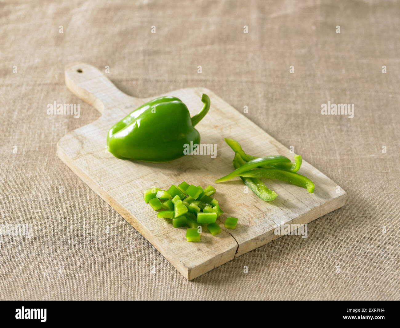 Green pepper vegetable food hi-res stock photography and images - Alamy