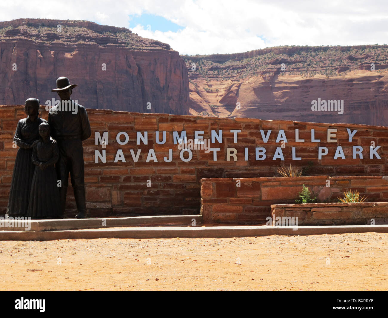 Monument Valley Navajo Tribal Park, Arizona and Utah, United States of America, North America Stock Photo