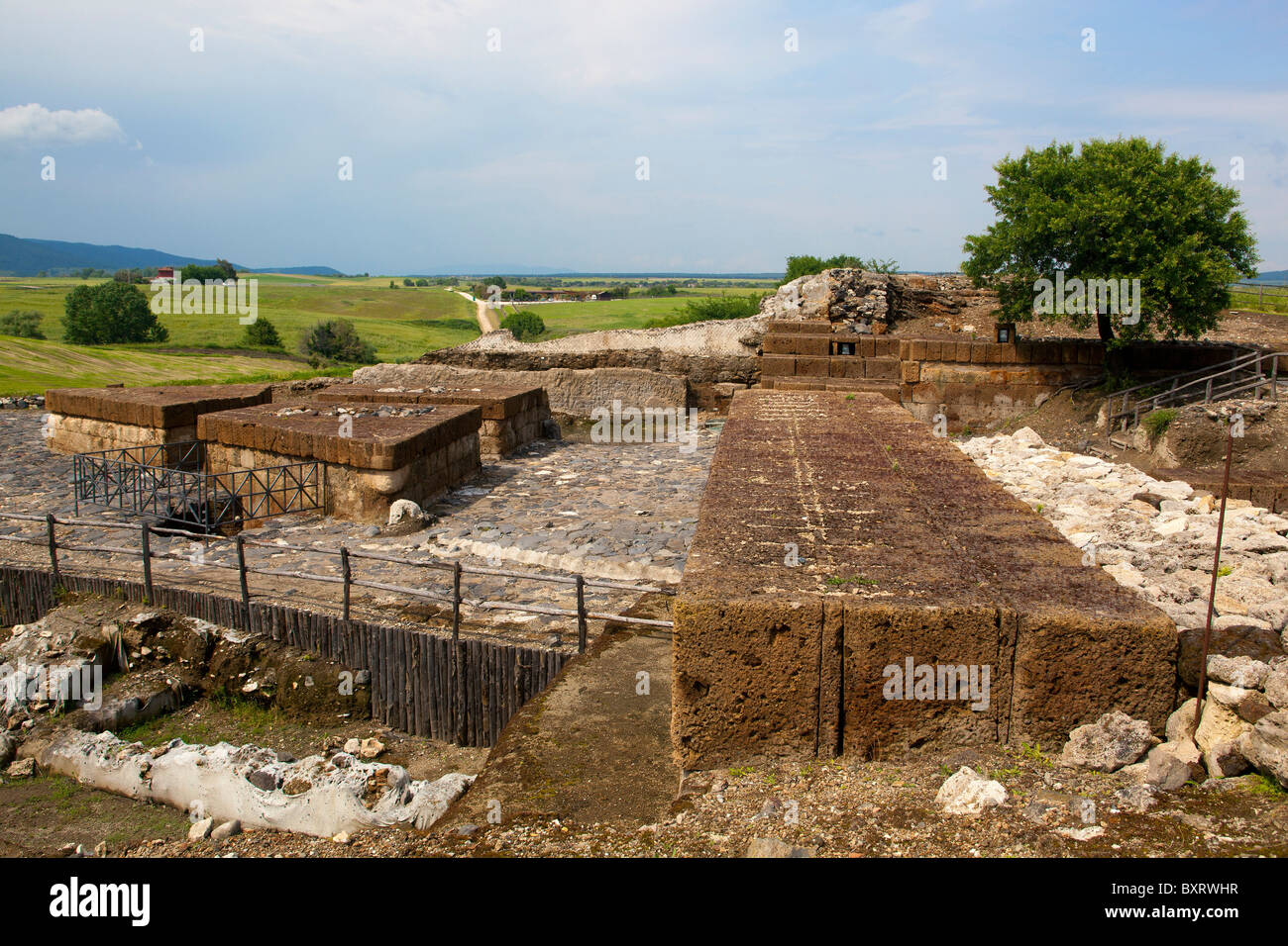 Porta Ovest, Parco Archeologico di Vulci, Lazio, Italy Stock Photo