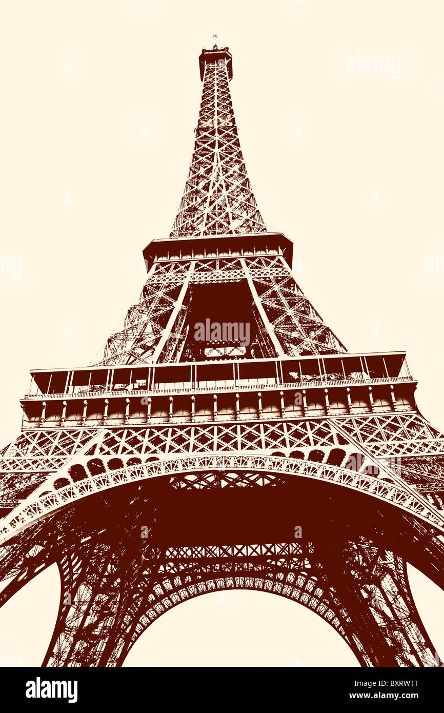 Eiffel Tower ,Paris, France Stock Photo