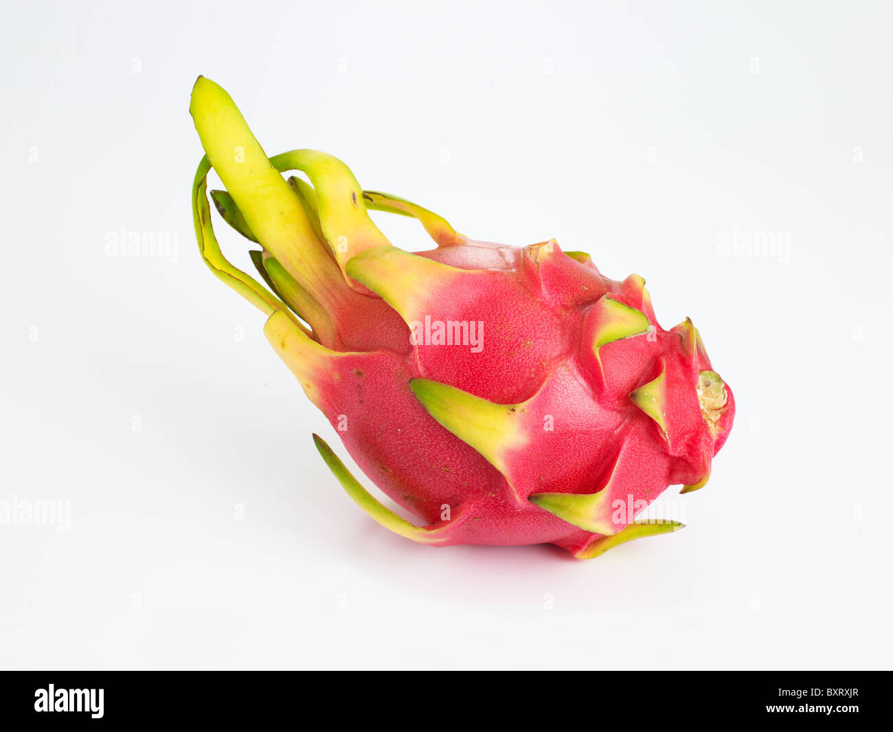 Dragon fruit (pitaya) on white background Stock Photo