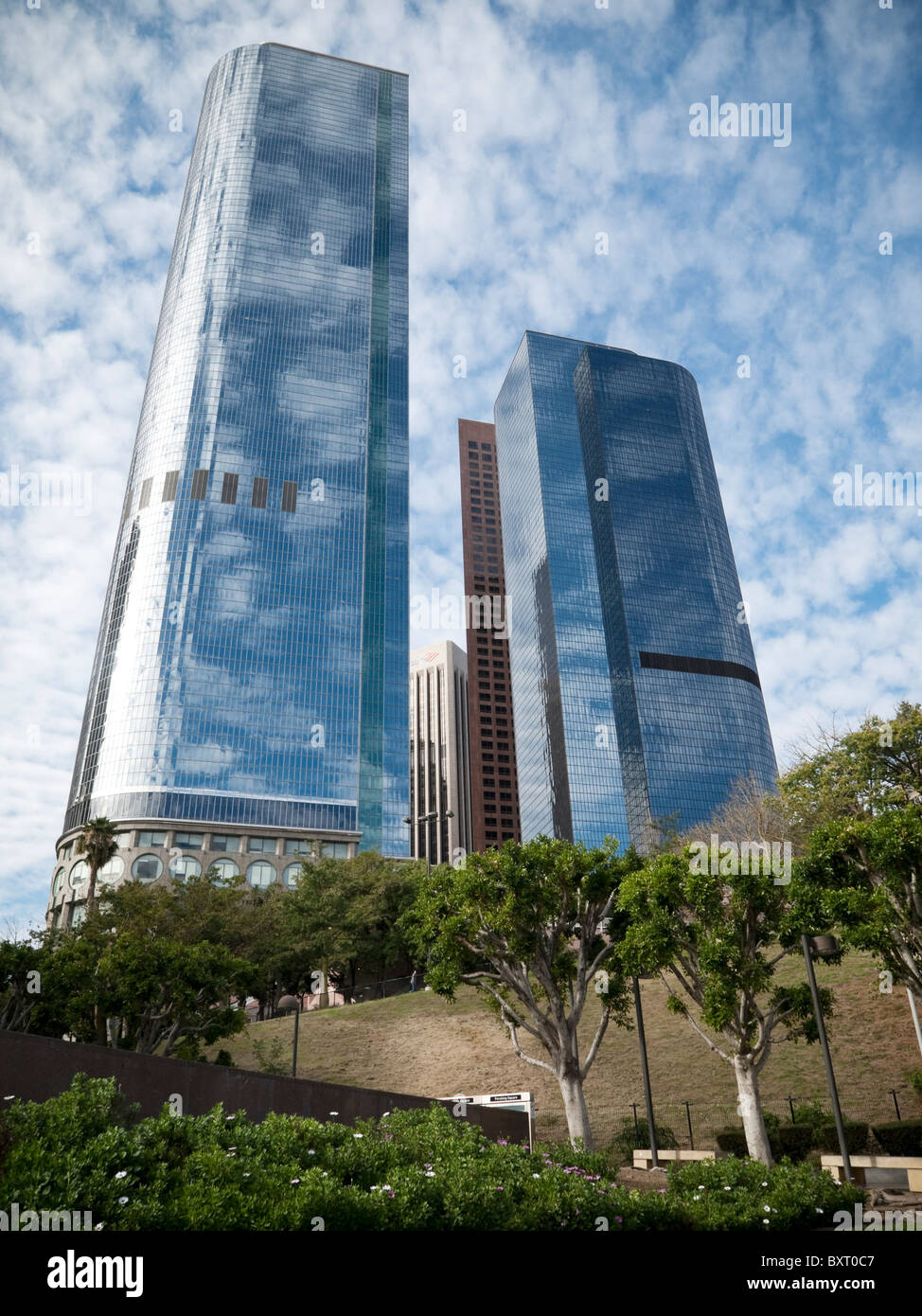 One and Two California Plaza, Downtown Los Angeles, Bunker Hill Stock Photo Alamy