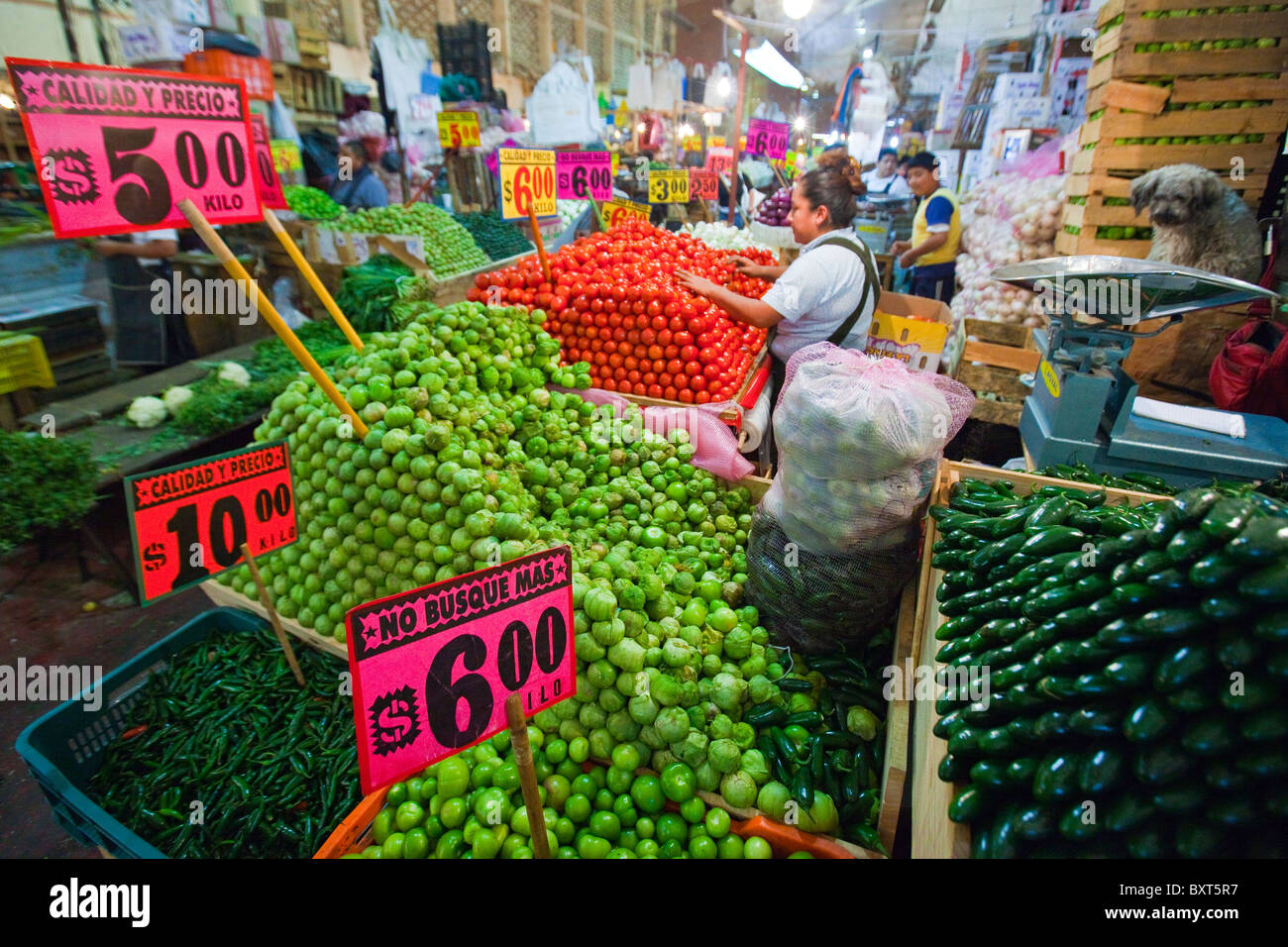 La Merced Market in Mexico City Stock Photo
