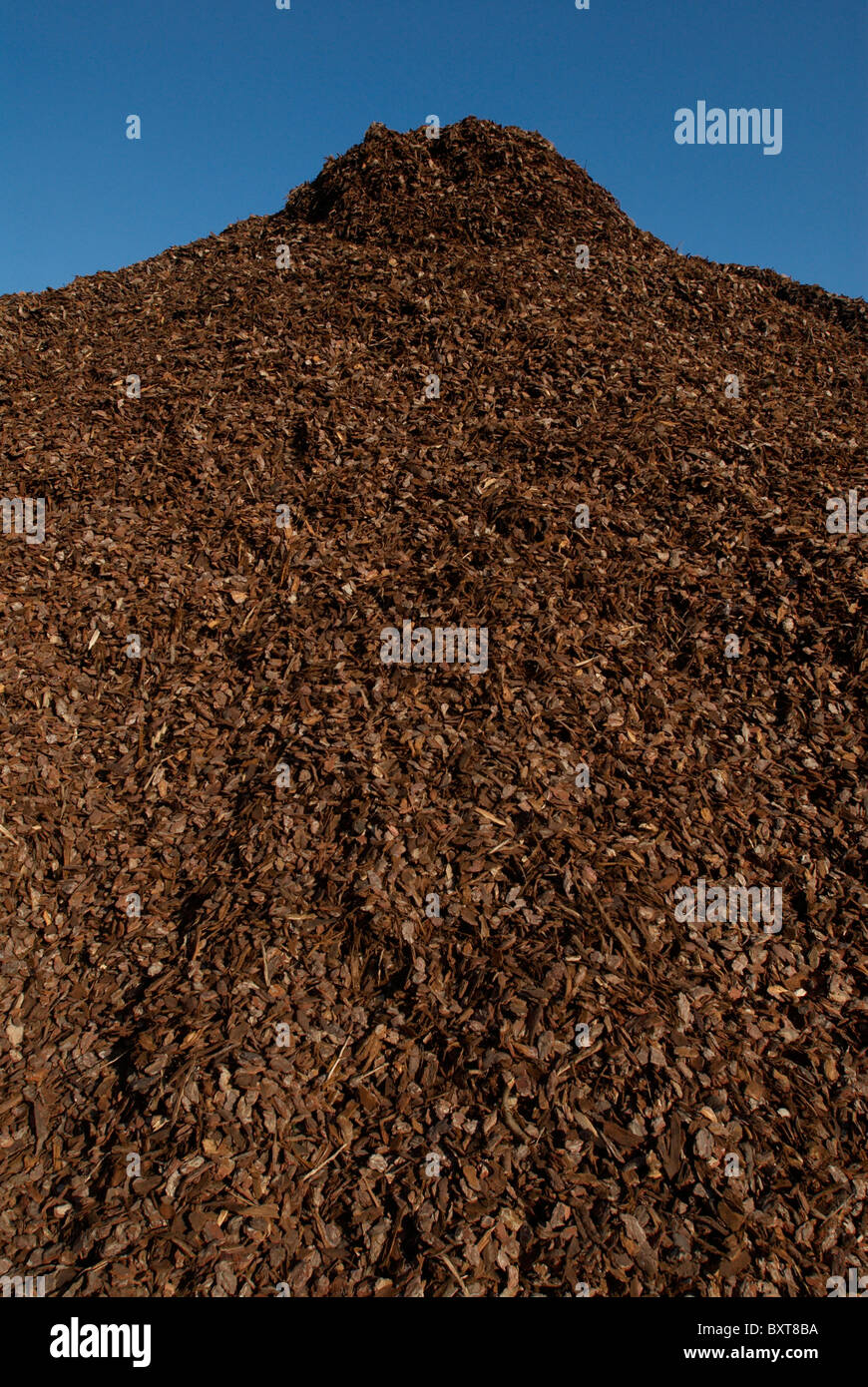 Green Waste Recycling Centre wood chip recycling Stock Photo Alamy