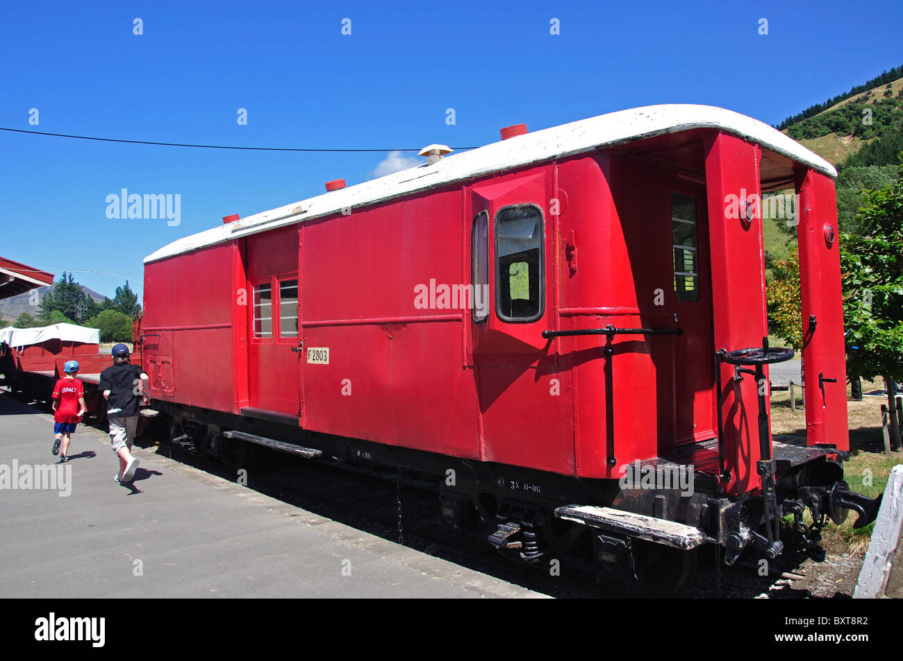 Railway carriage, Little River Railway Station, Little River, Banks