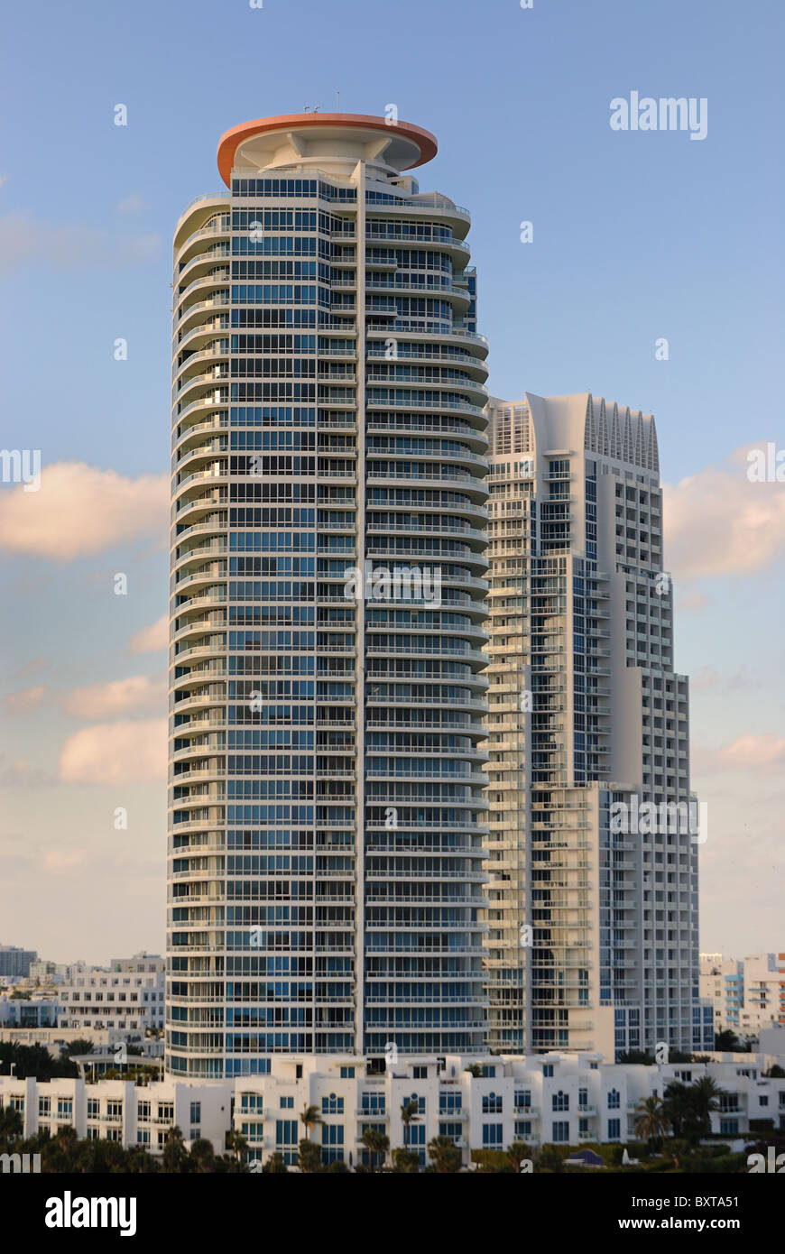 Residential high rise in Miami, Florida. Stock Photo