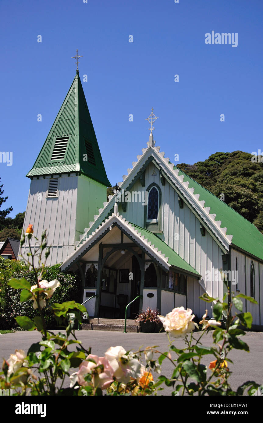 Historic St Patrick's Catholic Church, Rue Lavaud, Akaroa, Banks ...