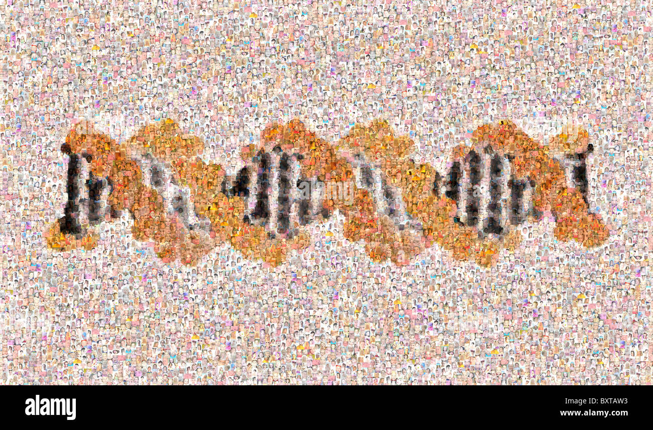 Photomosaic race woman mosaic hi-res stock photography and images - Alamy