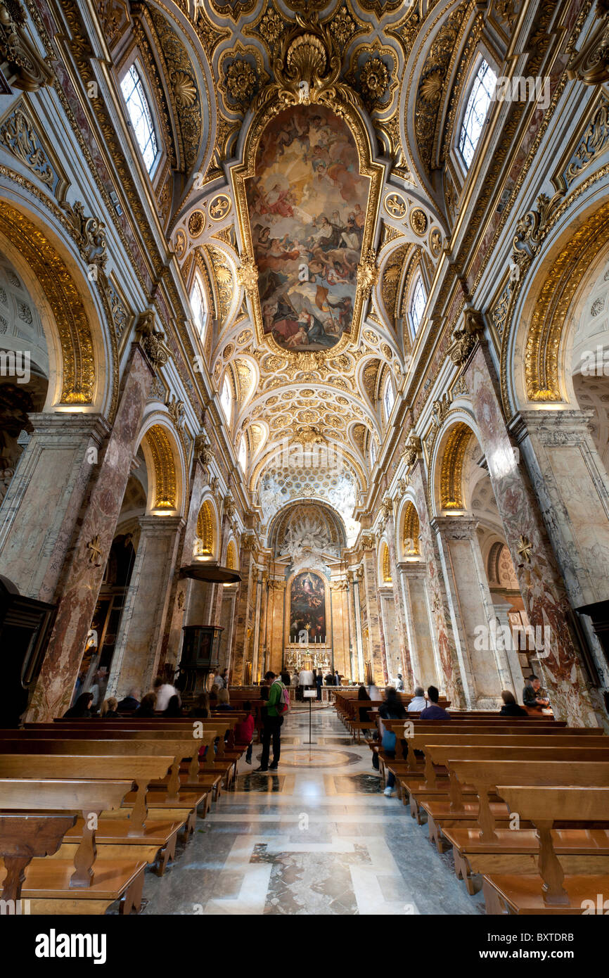 The Calling of St Matthew painting by Caravaggio, San Luigi dei Francesi church, Rome, Lazio, Italy, Europe Stock Photo