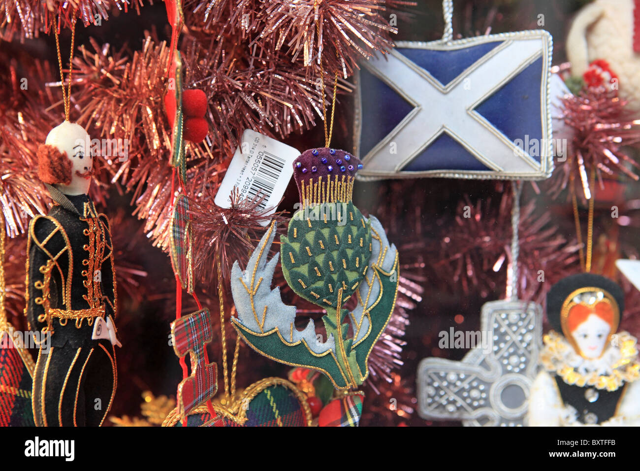 Scottish Christmas Decoration Stock Photo  Alamy