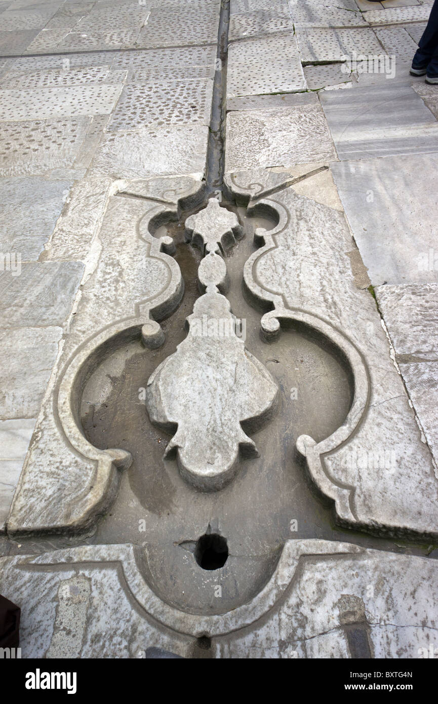 Drainage Gutter In Floor Of The Courtyard Of The Favourites