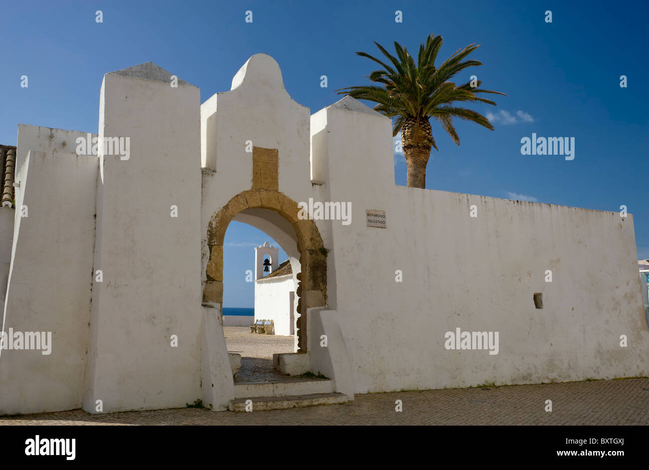 A Fortaleza, In The Old Part Of Town, Armacao De Pera, Algarve, Portugal Stock Photo