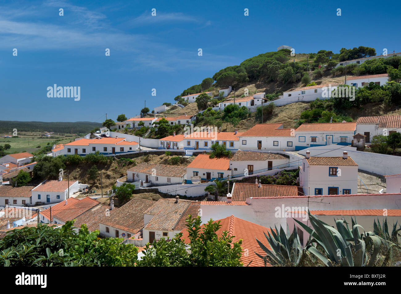 Portugal, the Algarve, Costa Vicentina, Aljezur town Stock Photo