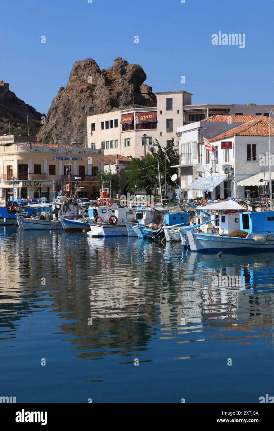 Greece, Lemnos, Myrina Stock Photo