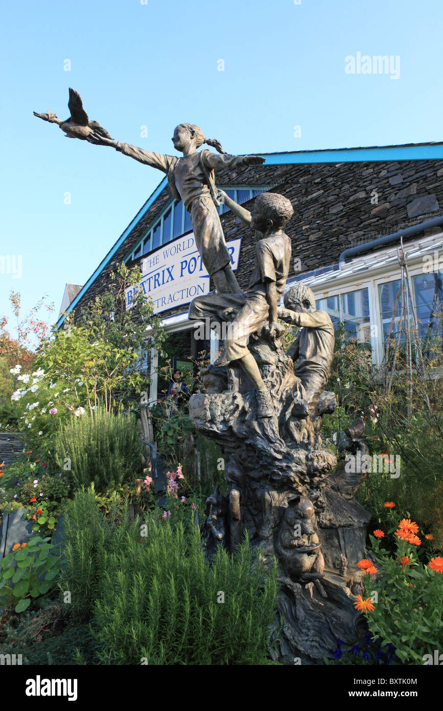 Cumbria, Bowness-on-windermere, The World Of Beatrix Potter Attraction, The Peter Rabbit Garden Stock Photo