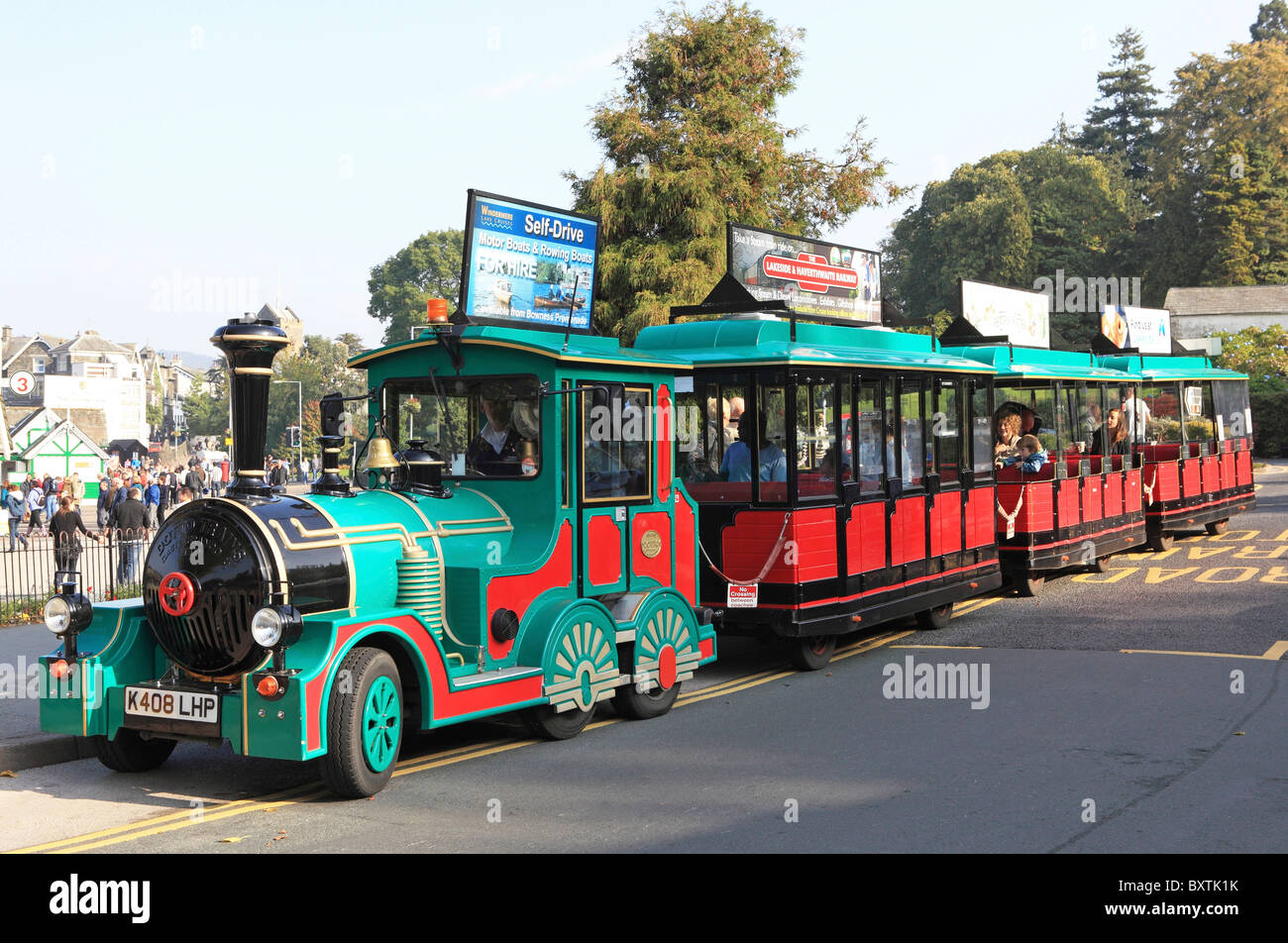 Cumbria, Bownessonwindermere, Little Train Stock Photo Alamy