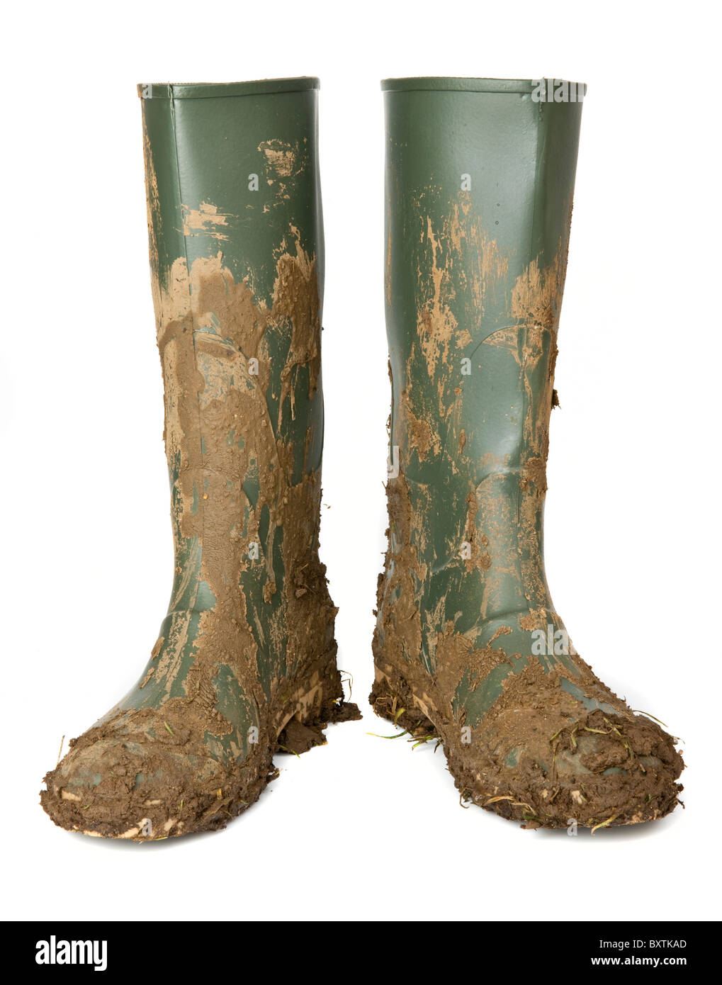 muddy rain boots