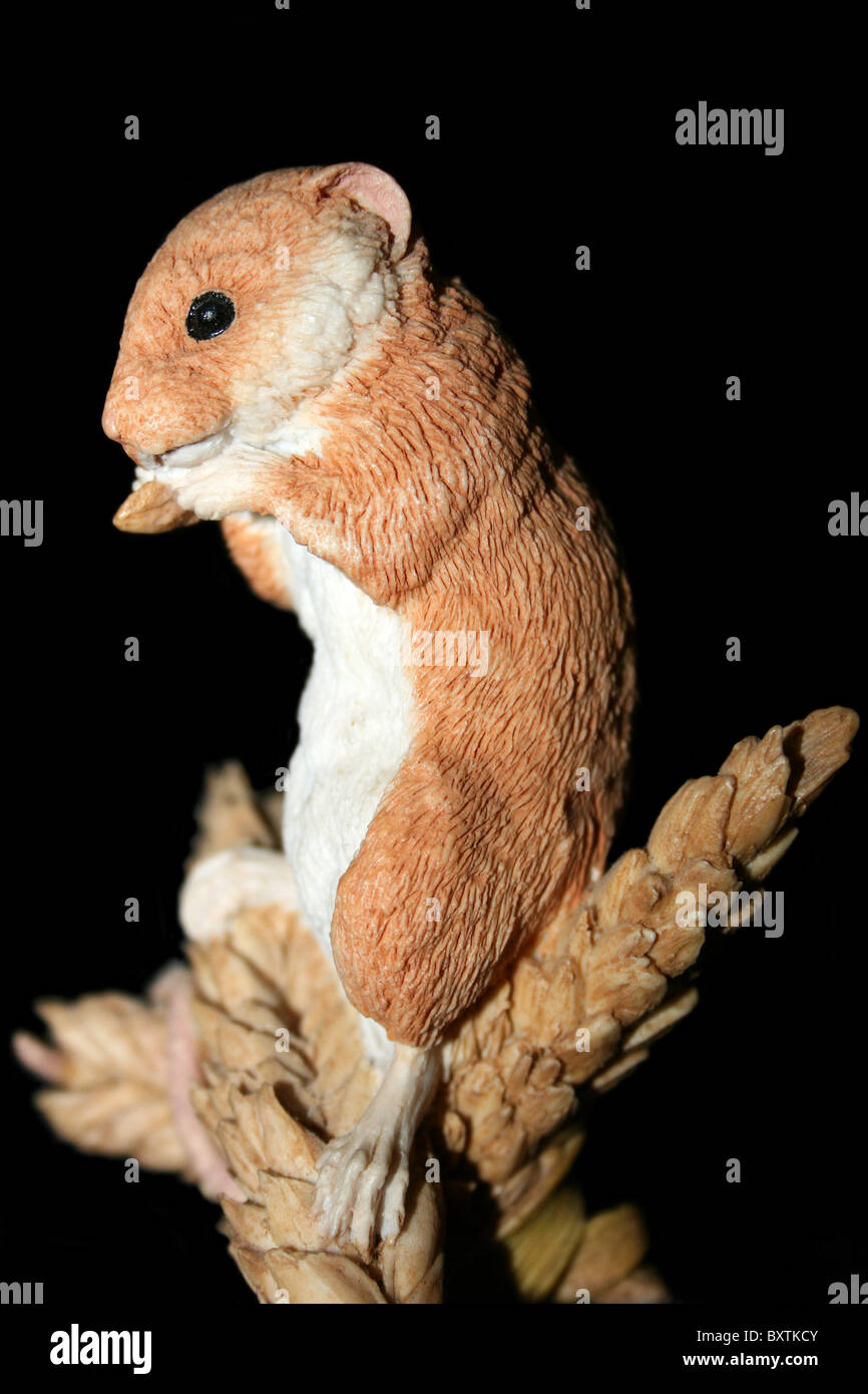 Harvest Mouse Sculpture By 'Country Artists' Stock Photo