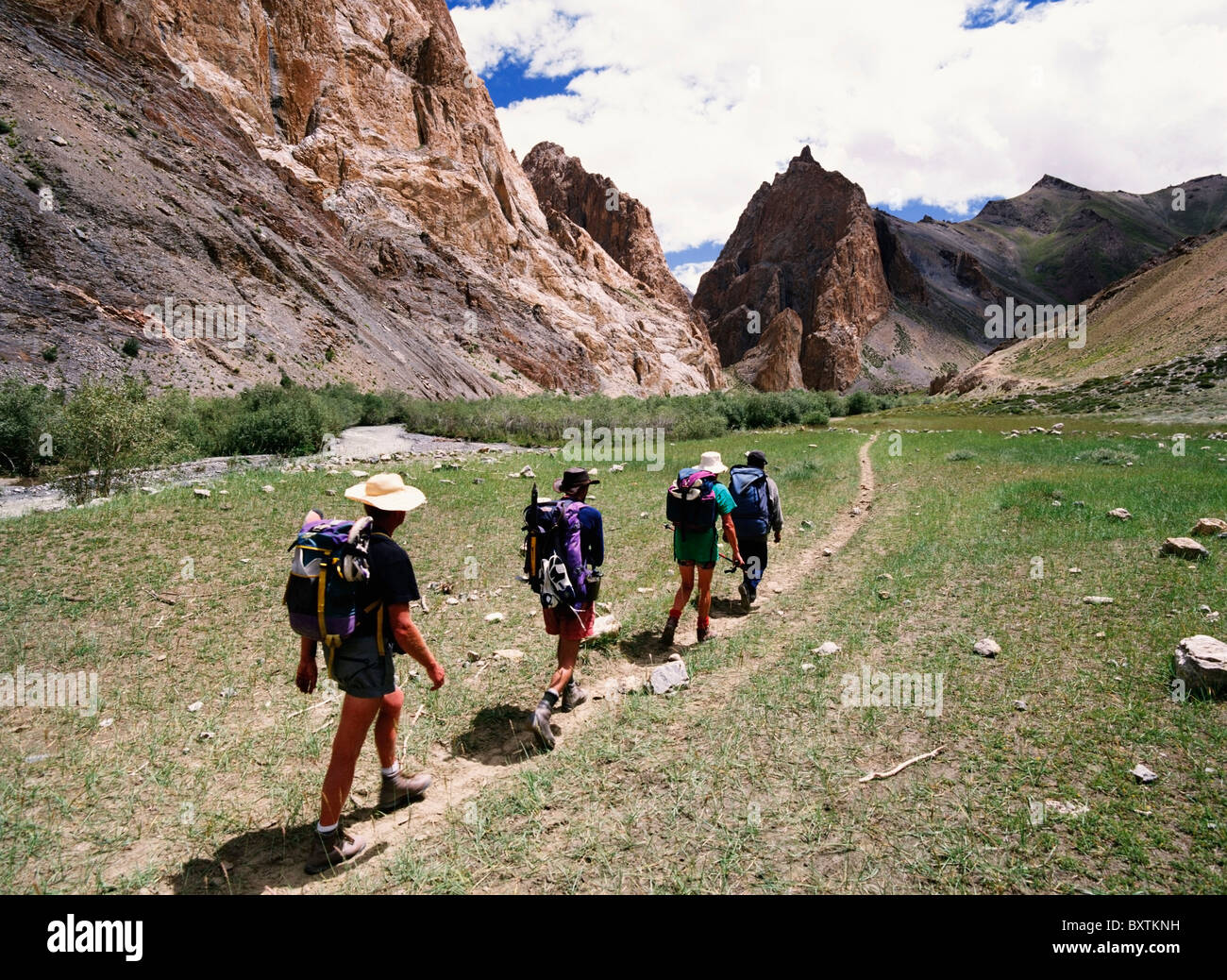 Indian tourists walk through hi-res stock photography and images - Alamy