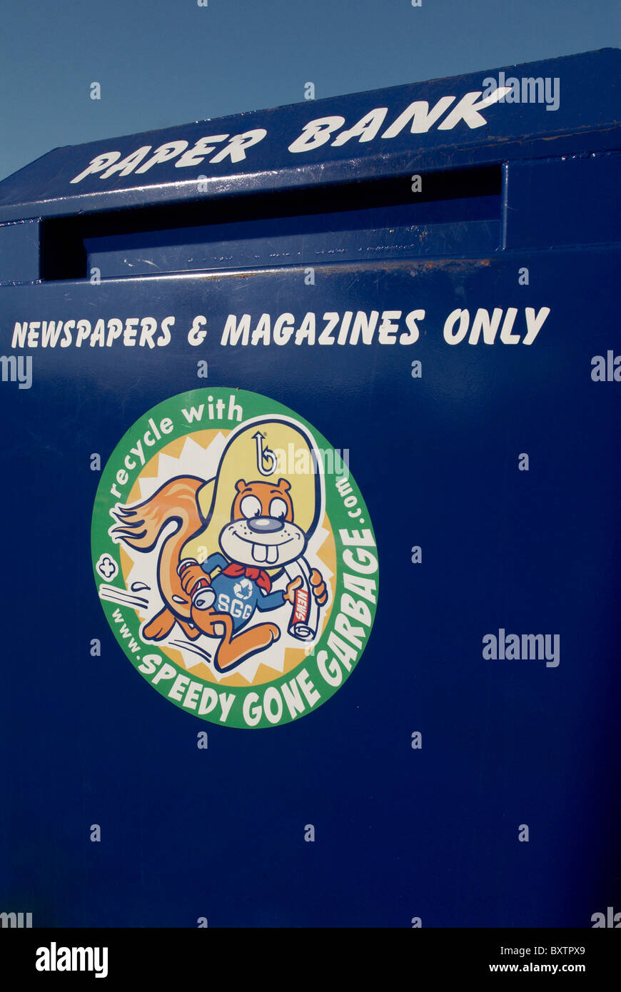 Paper Recycling Bank Stock Photo Alamy
