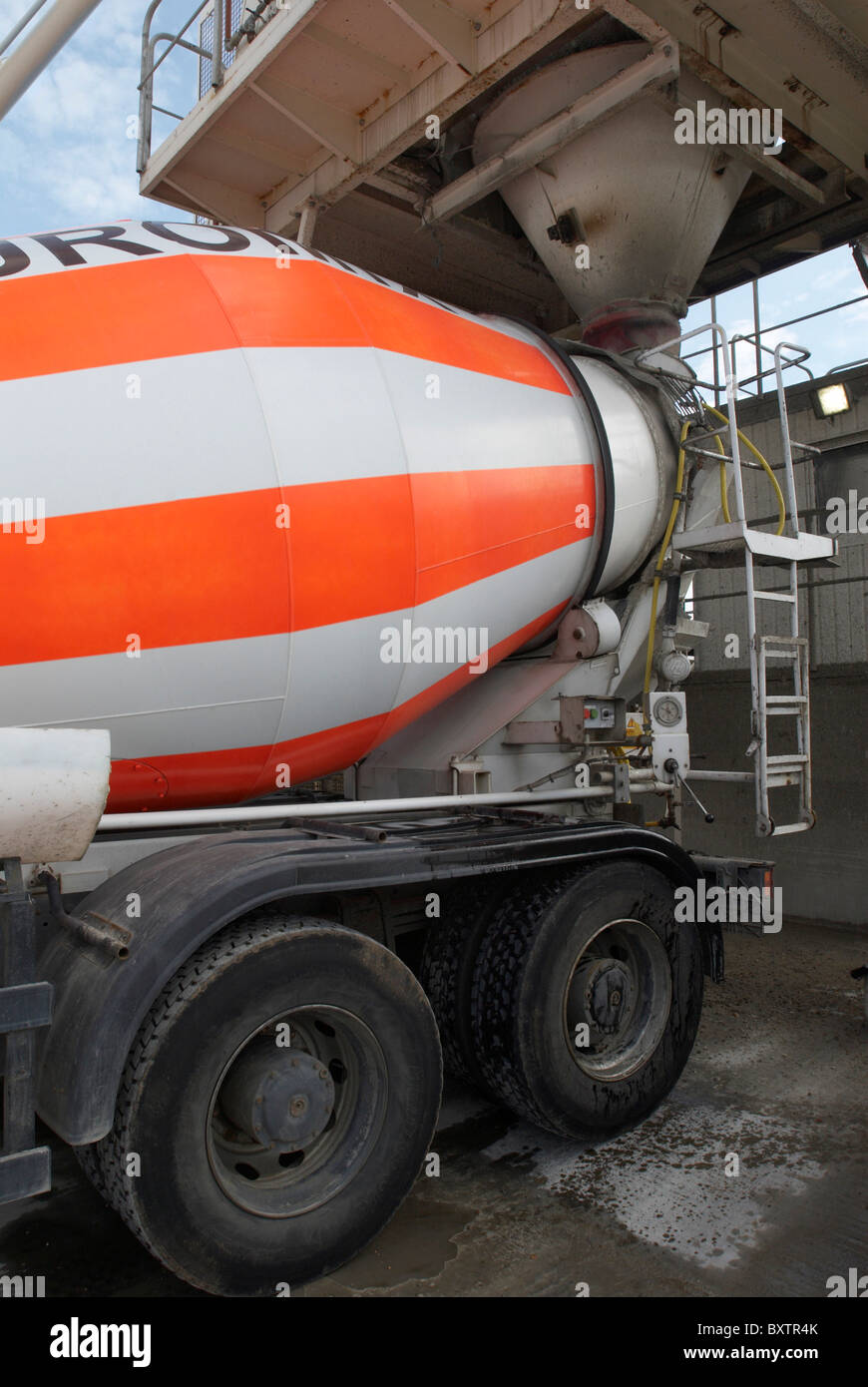 Cement mixer at cement works Ipswich Suffolk UK Stock Photo Alamy