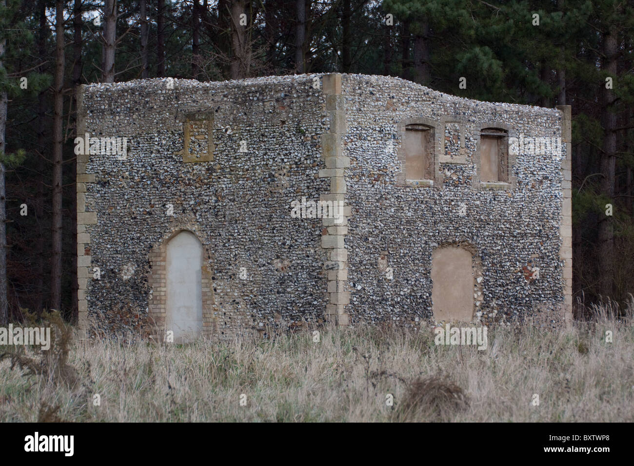 Mildenhall Warrener's Cottage in the Thetford Forest, England. This