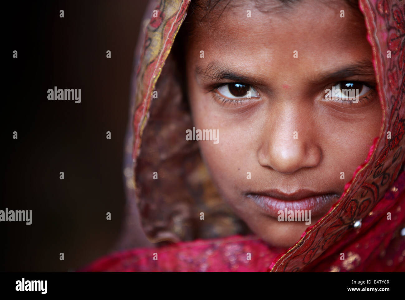 Portrait of an Indian girl Andhra Pradesh South India Stock Photo - Alamy