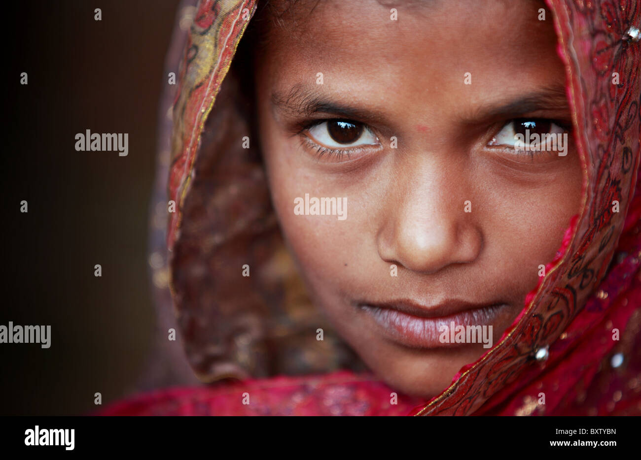 Portrait of an Indian girl Andhra Pradesh South India Stock Photo - Alamy