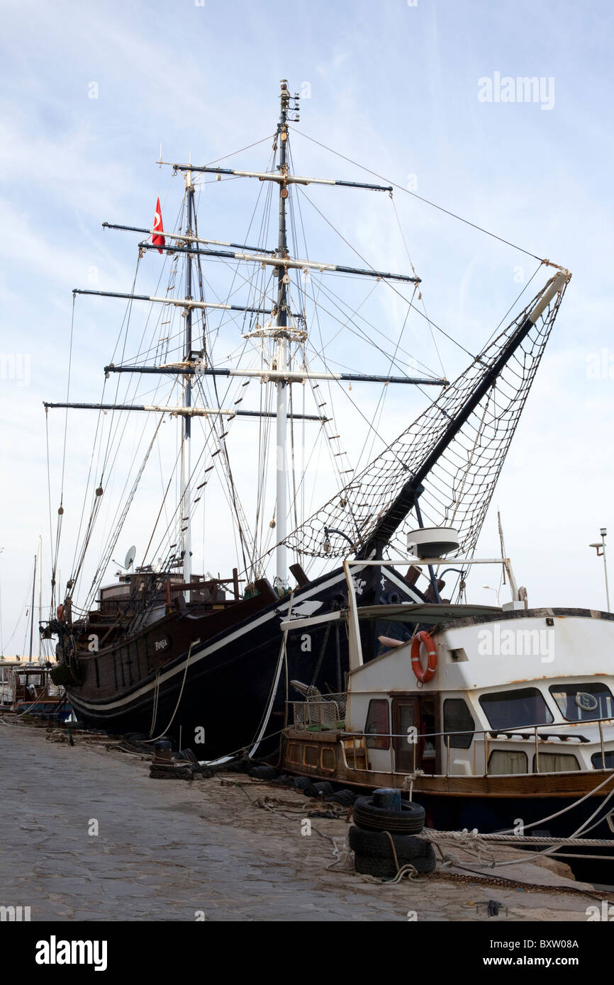 Tall Ship in Kyrenia harbour Northern Cyprus Stock Photo Alamy