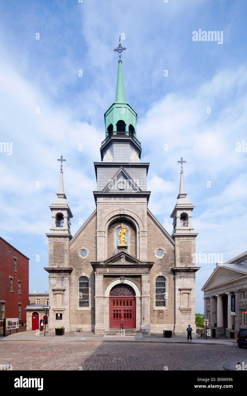 Notre Dame de Bon Secours, Old Montreal, QC Stock Photo