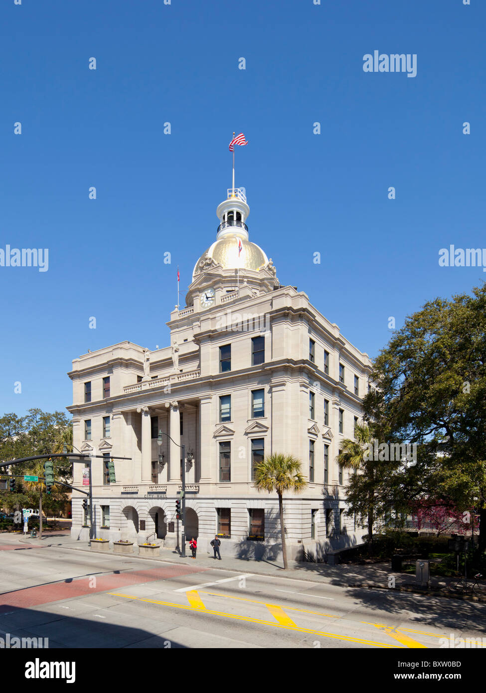 City Hall, Savannah, GA Stock Photo