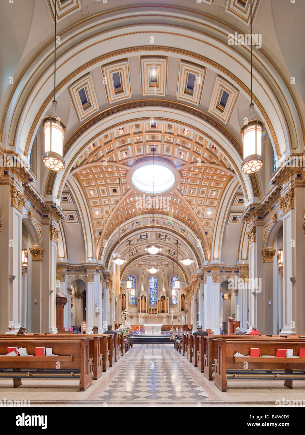 St James Cathedral, Seattle, WA Stock Photo