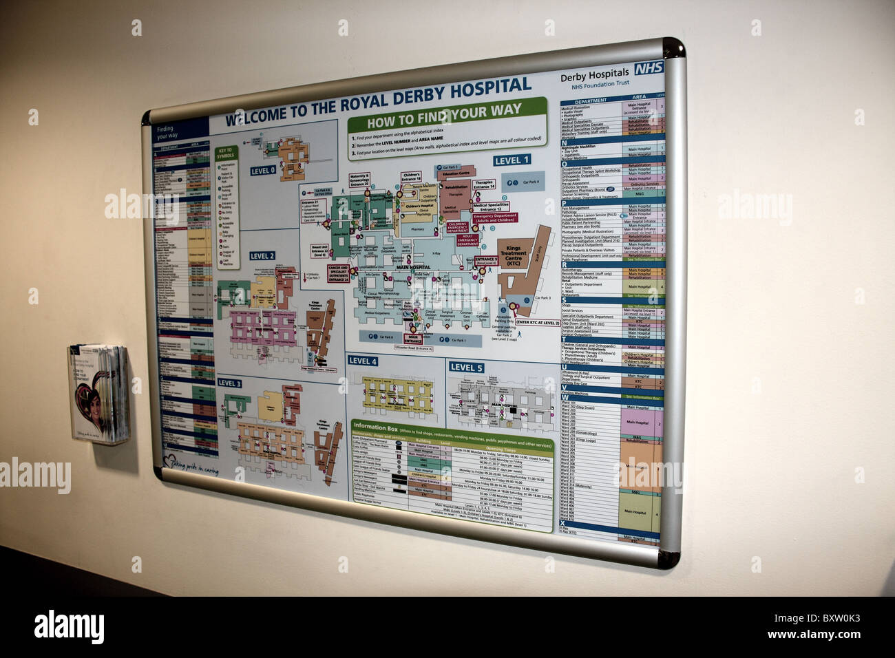 royal derby map A Map Of The Royal Derby Hospital Stock Photo Alamy