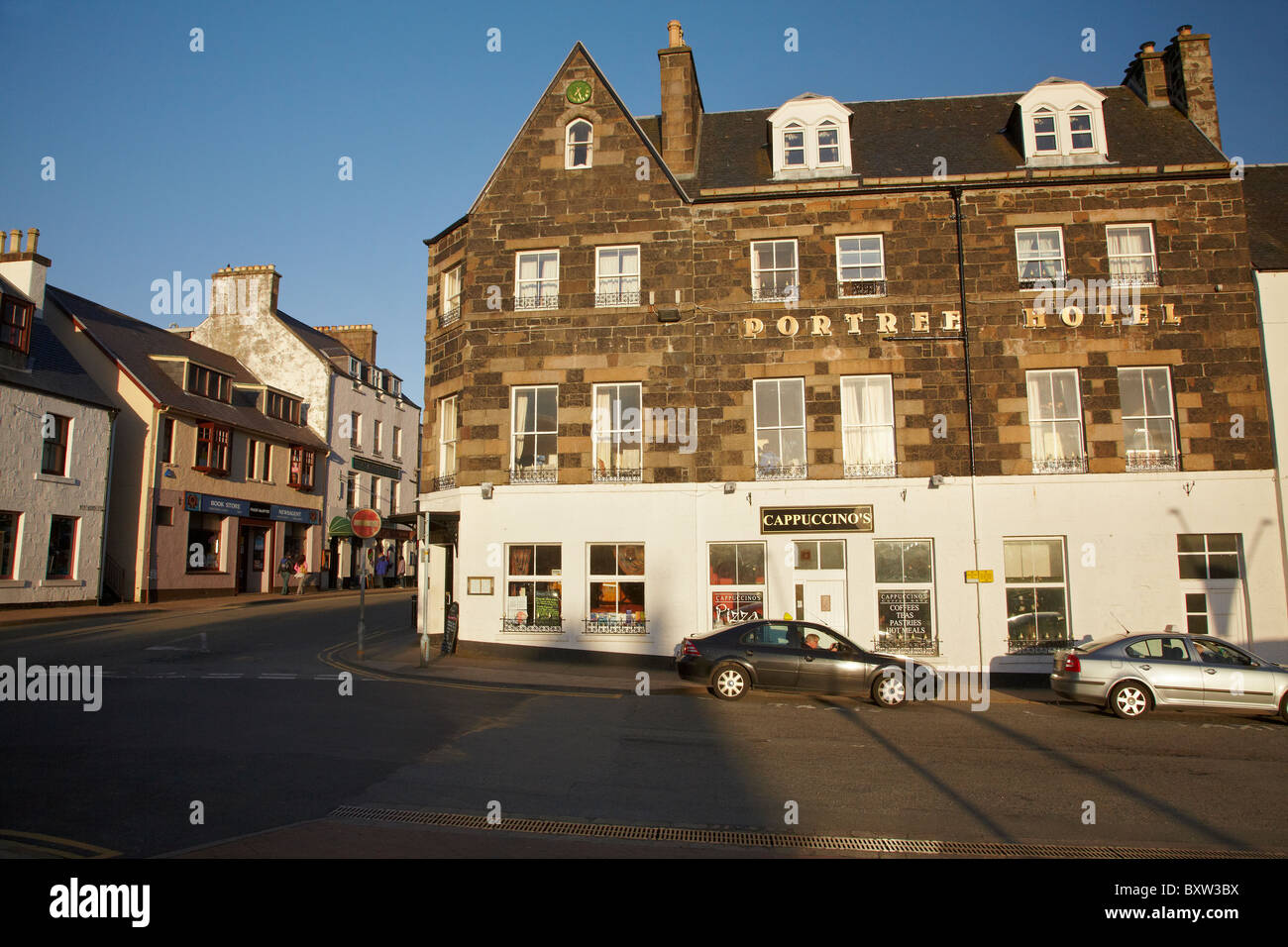 Portree Hotel, Somerled Square, Portree, Isle of Skye, Scotland, United Kingdom Stock Photo