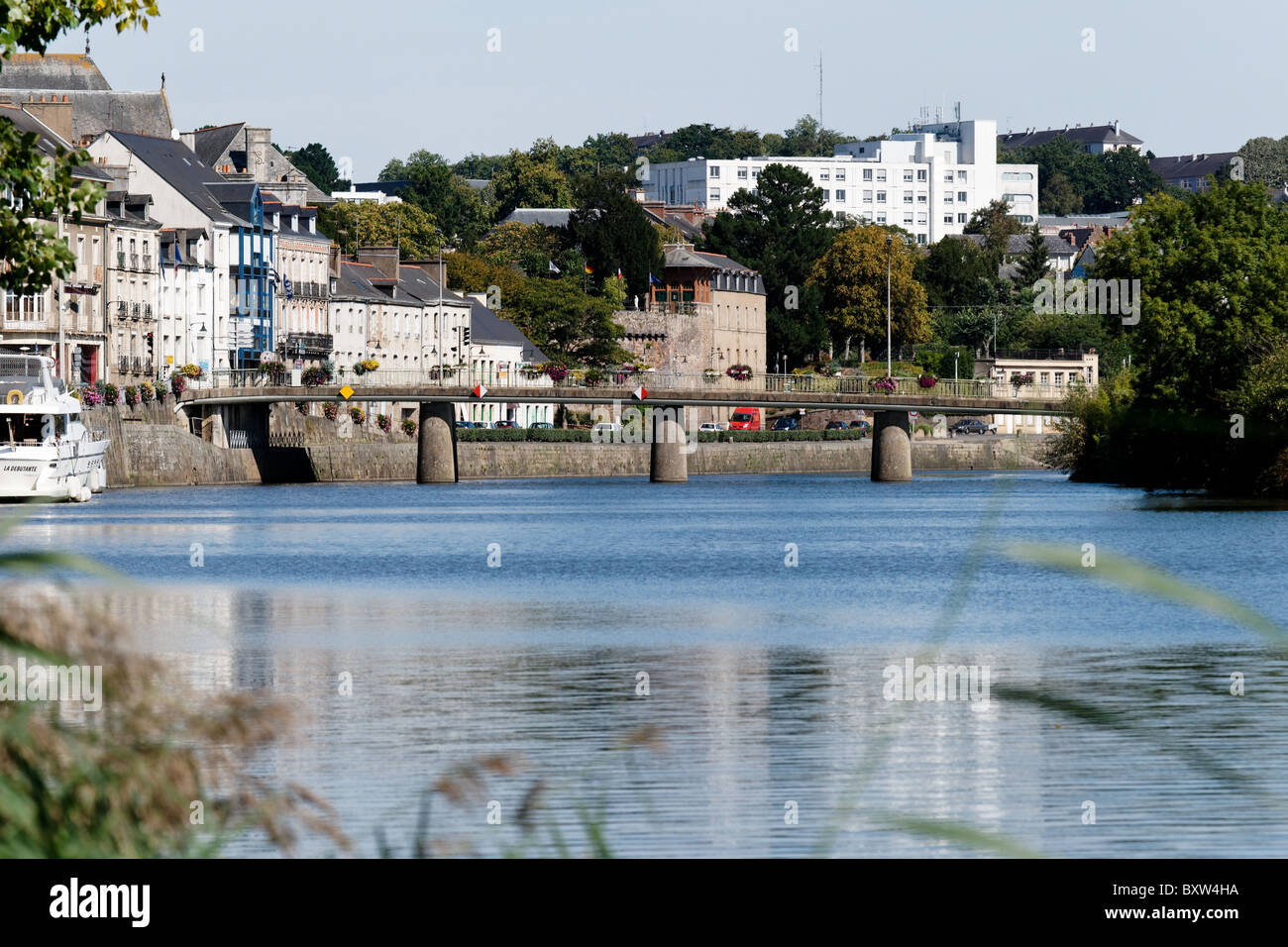 The River Vilaine Redon France Stock Photo