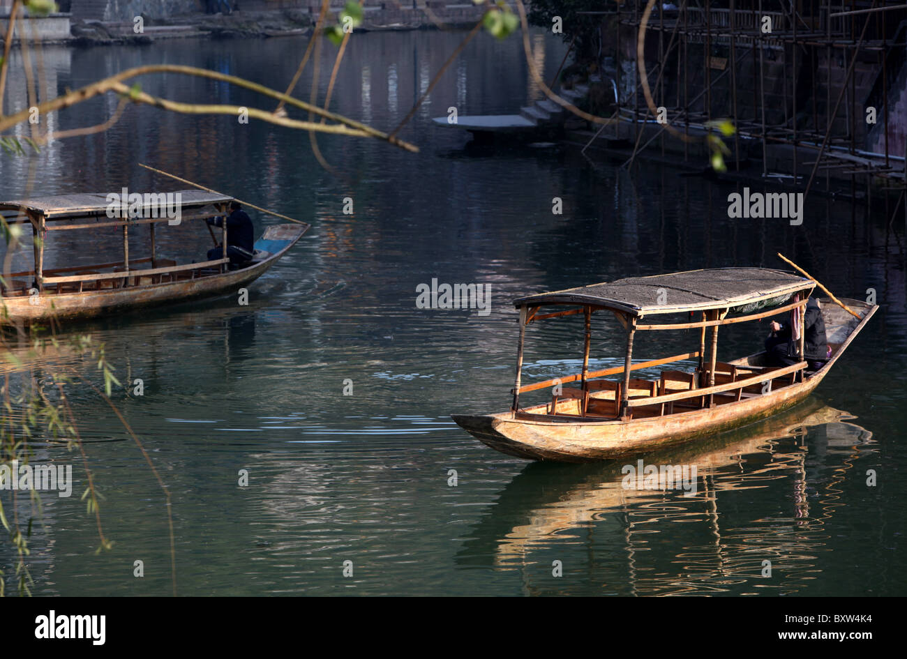 Fenghuang town in Hunan Province, China. Phoenix Ancient City Stock Photo