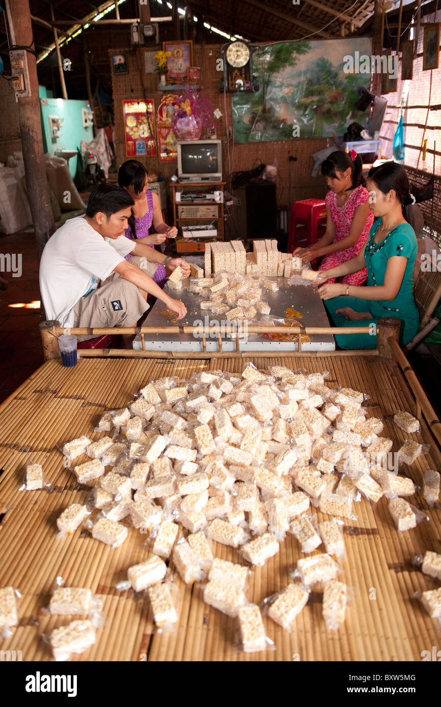Candy factory, Vinh Long, Mekong Delta, Vietnam Stock Photo Alamy