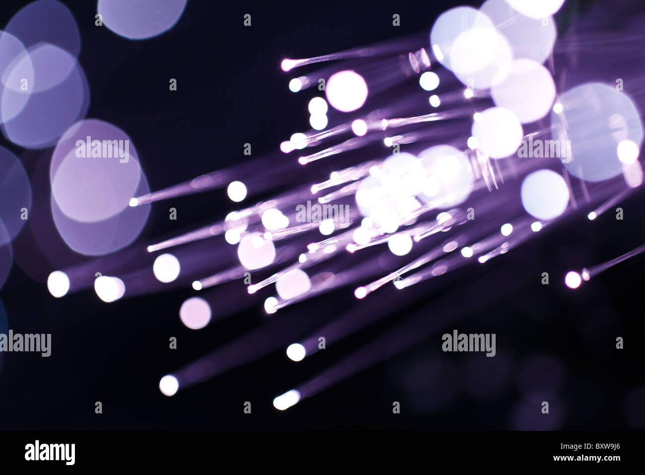 fiber optic abstract background Stock Photo