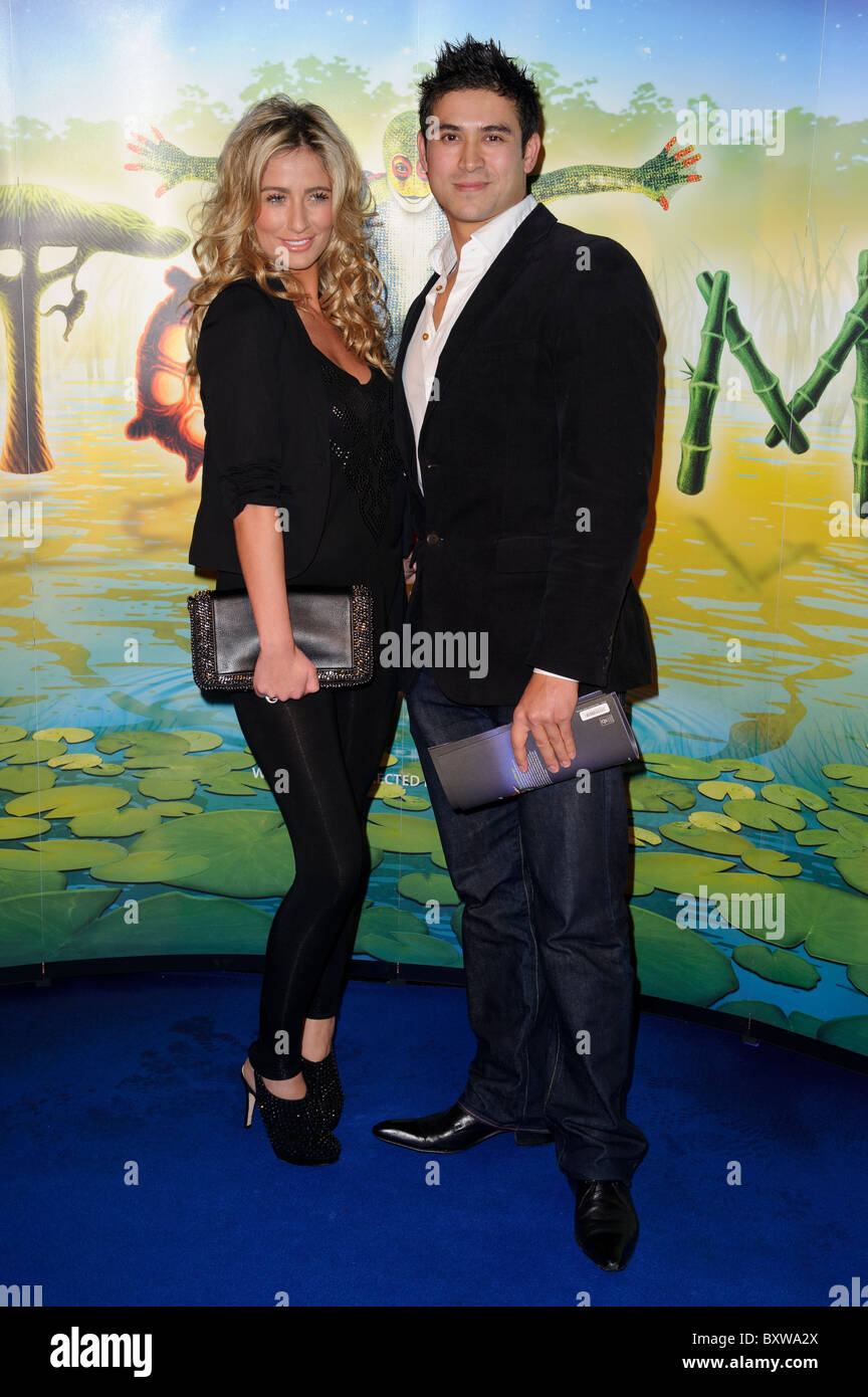 Chantelle Houghton and Rav Wilding arrives for the premiere of Cirque Du Soleil's Totem, Royal Albert Hall, London, 2011. Stock Photo