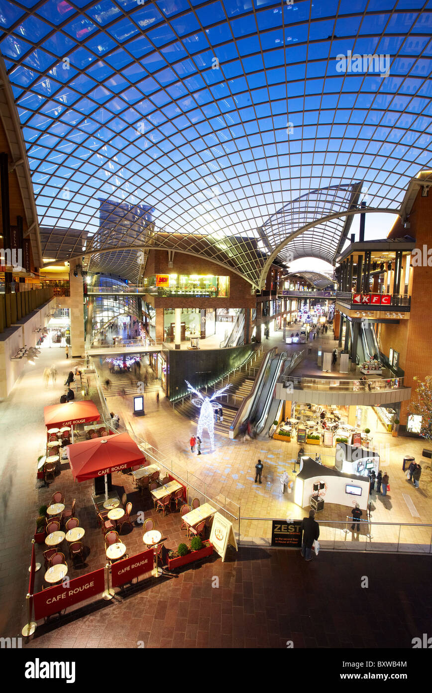 Cabot Circus Shopping Centre with Christmas Decorations Stock Photo Alamy