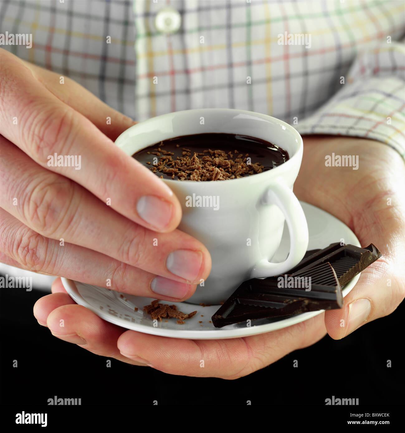 Spanish Thick Hot Chocolate Stock Photo Alamy