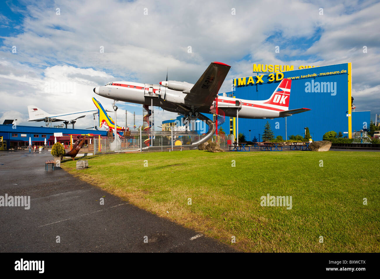 RUSSIAN ILJUSCHIN IL-18 AIRPLANE AT AUTO AND TECHNIK MUSEUM SINSHEIM  BADEN-WÜRTTEMBERG GERMANY Stock Photo - Alamy