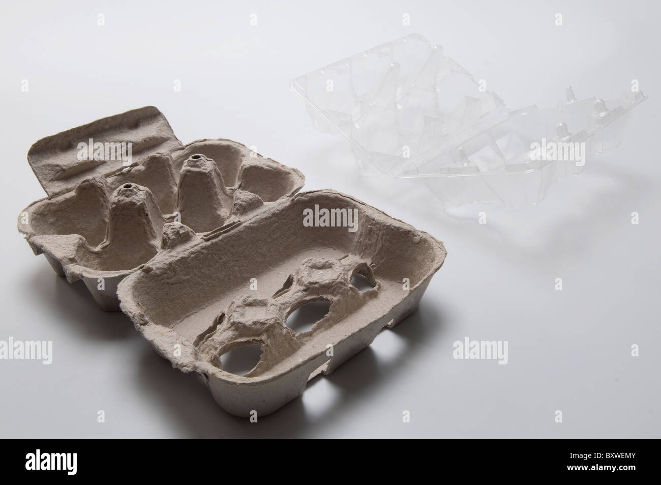 Empty egg boxes Stock Photo Alamy