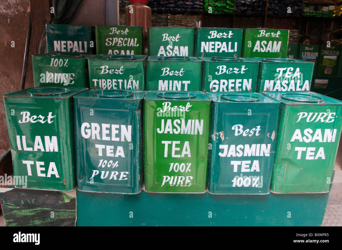 tea shop in Kathmandu, Nepal Stock Photo Alamy