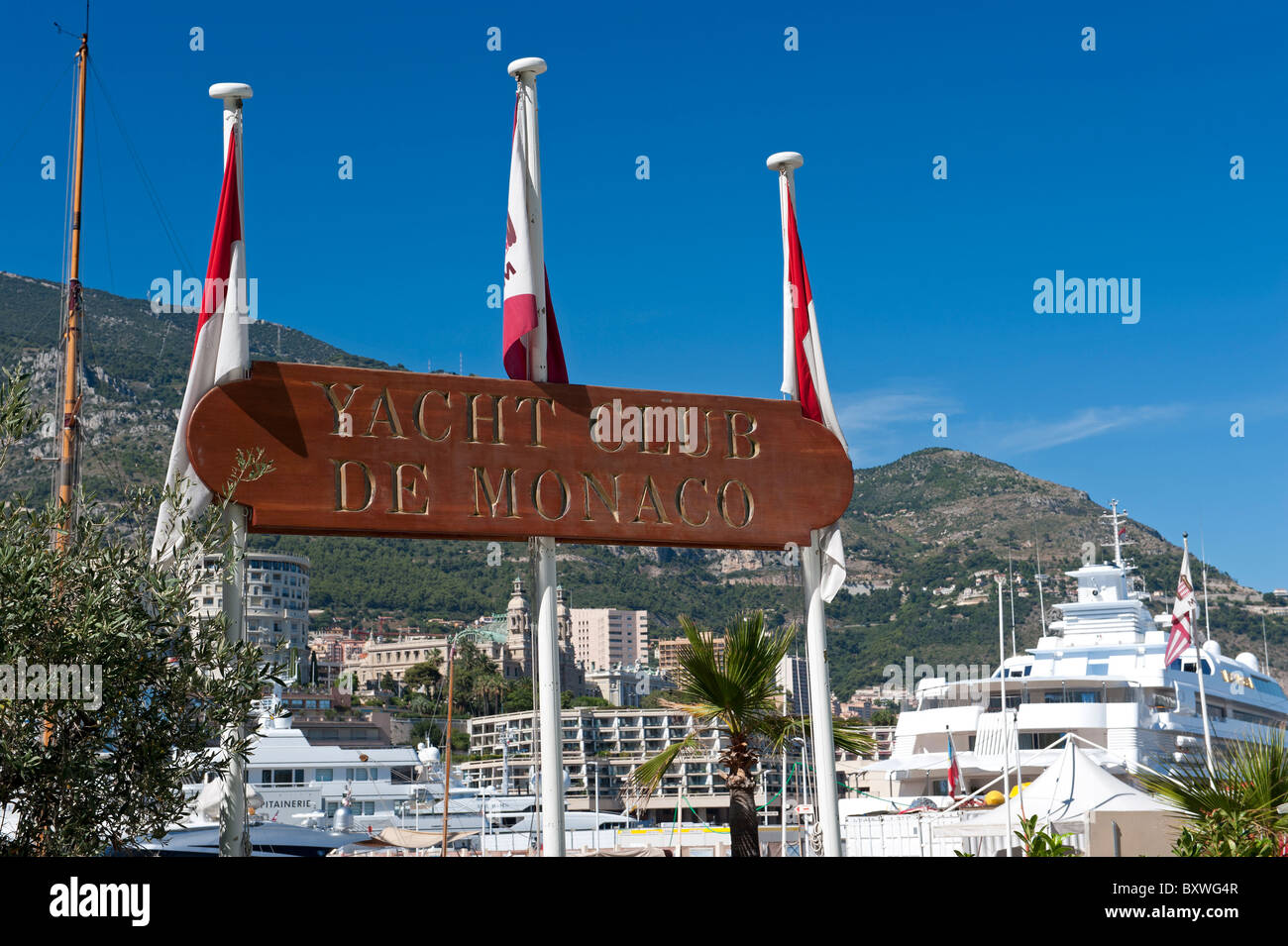 Yacht Club De Monaco Stock Photo