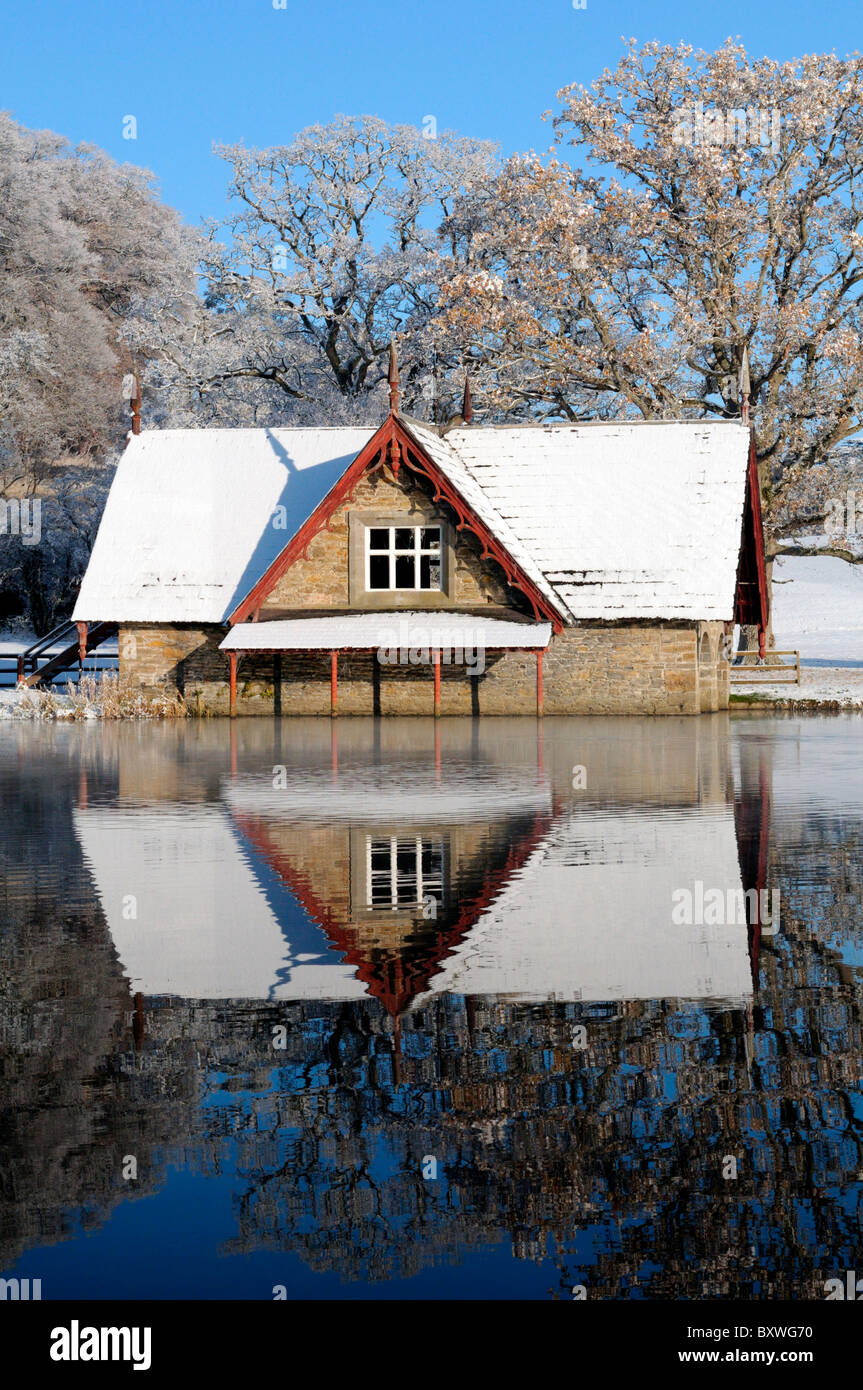 boathouse lake reflect reflection carton hall estate maynooth ireland