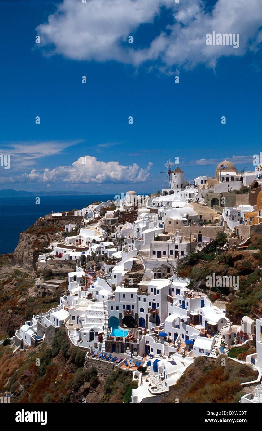 Oia, Santorin (Santorini), Greece Stock Photo